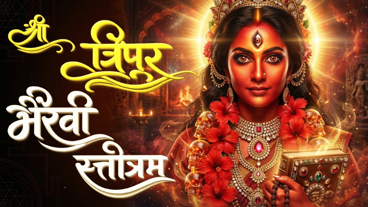 Ancient Shakti Mantra शत्रु और भय का नाश | Tripura Bhairavi Ashtottara Shatanam Stotram | 108 Names