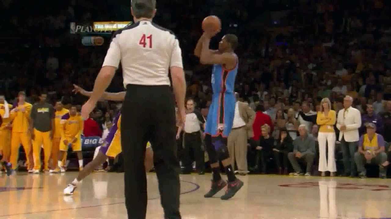 Kevin Durant 31 points (game winner) full highlights vs Lakers game 4 NBA Playoffs 2012.19.05