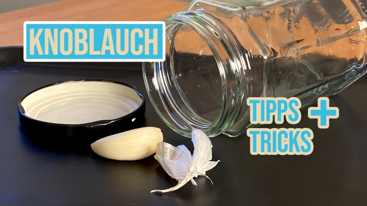 Knoblauch schälen und pressen ohne viel Arbeit  + Trick um Hände von Knoblauch Geruch zu befreien