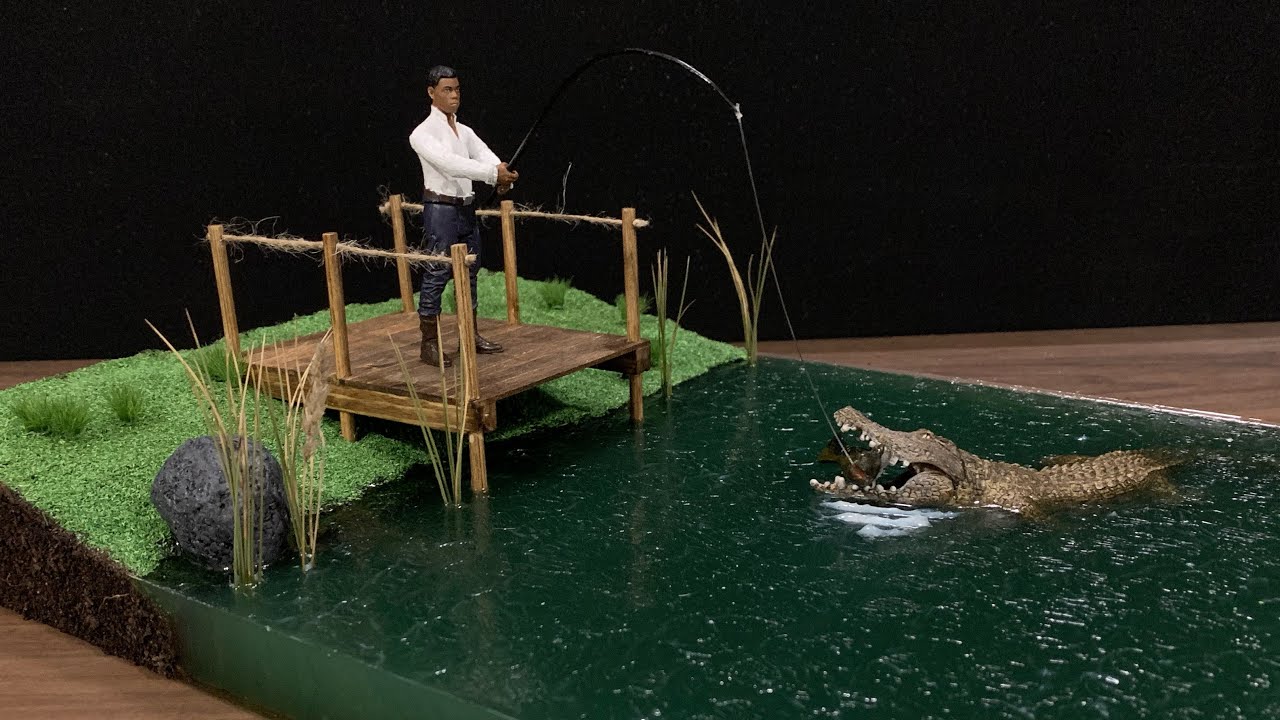 Como hacer una MAQUETA Paso a Paso / TUTORIAL (maqueta de un pantano con cocodrilo)