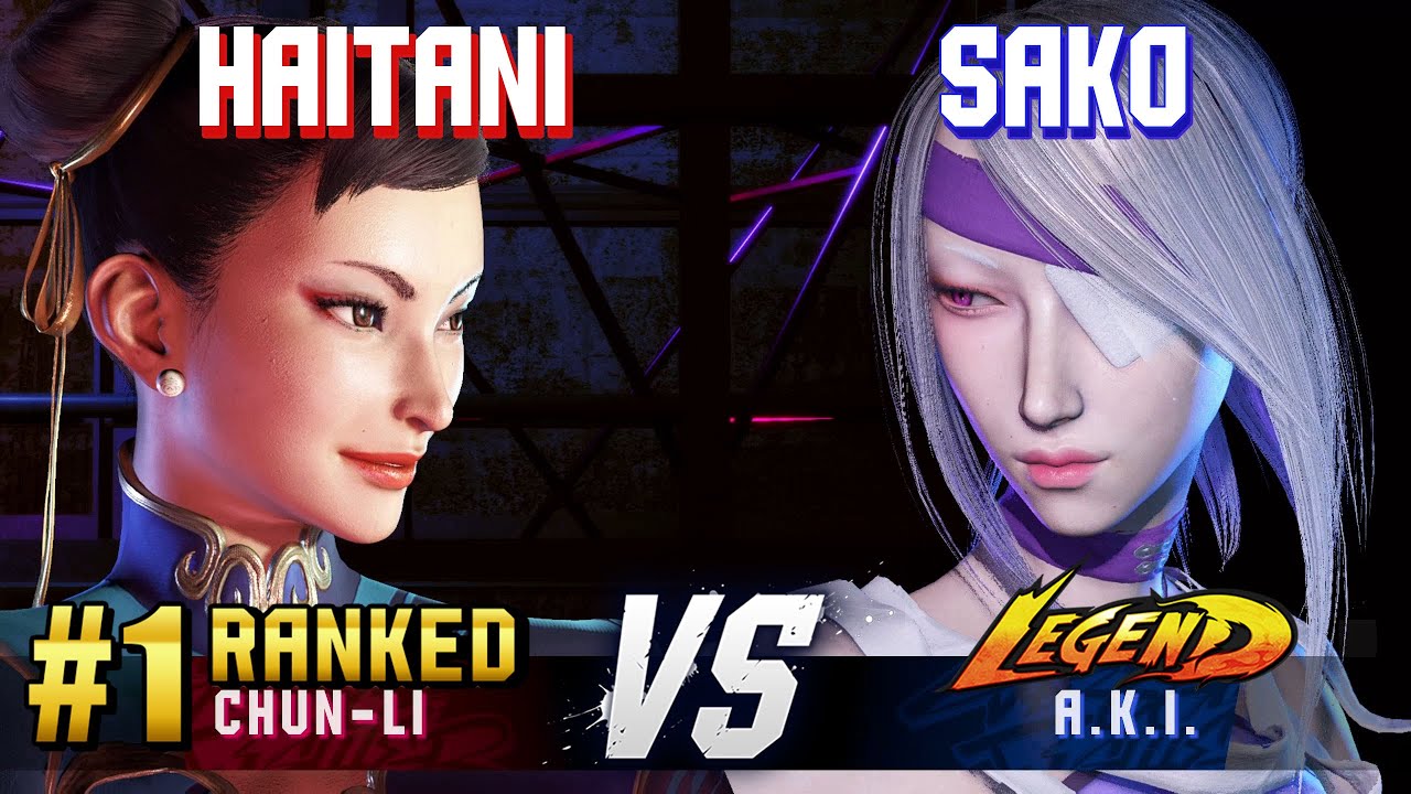 SF6 ▰ HAITANI (#1 Ranked Chun-Li) vs SAKO (A.K.I.) ▰ High Level Gameplay