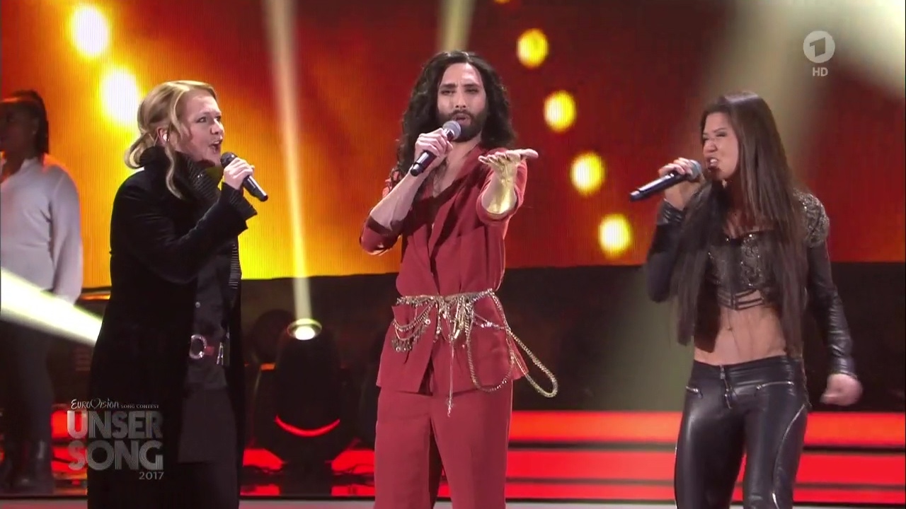 Conchita Wurst, Ruslana, Nicole - Satellite (Unser Song 2017, 9.02.2017)