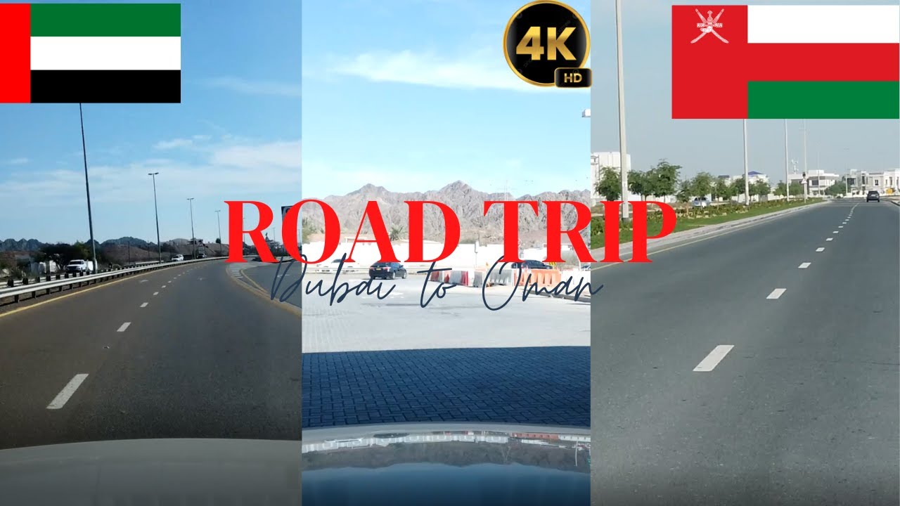 Dubai to Hatta boarder cross Oman 4k