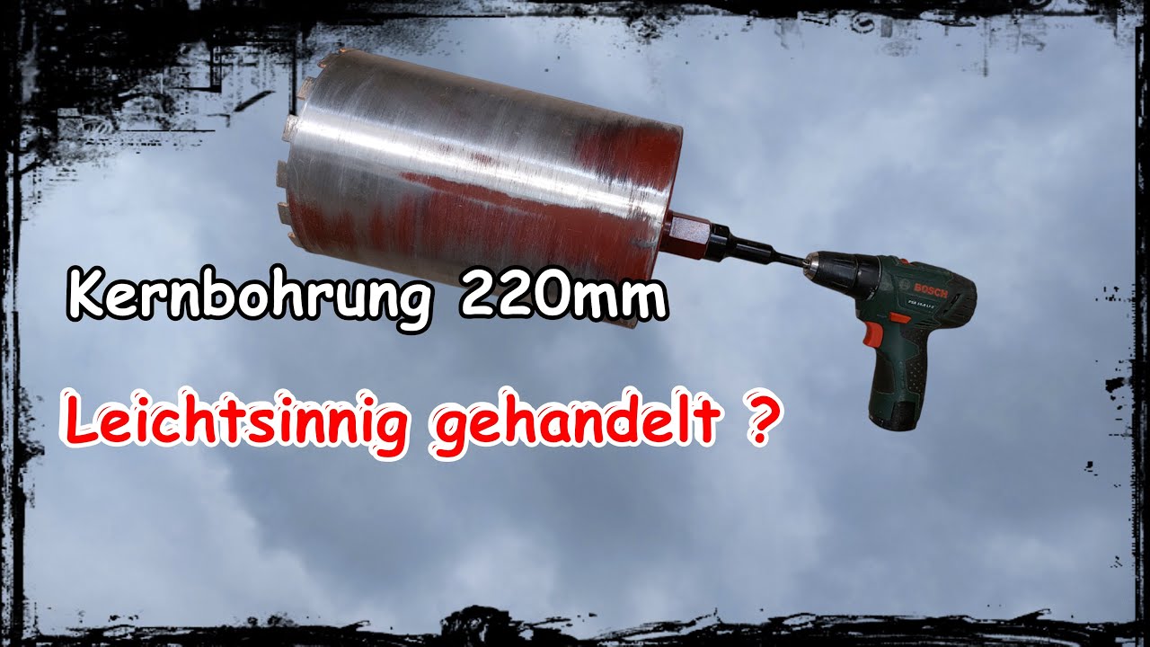 Geheimtrick f&uuml;r die perfekte Kernlochbohrung, so bohrst du wie ein Profi !