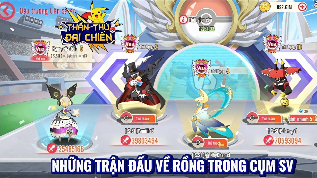 Thần Thú Đại Chiến - Những trận đấu về mấy Team Rồng White/Black Kyurem trong cụm Server