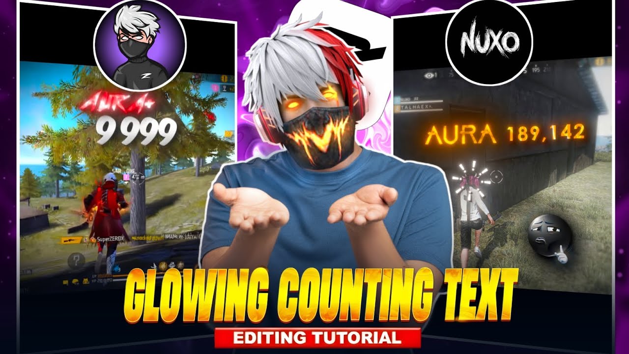  GLOWING COUNTING TEXT EDITING TUTORIAL || AURA 999 CONTING NUMBER EDITING TUTORIAL 🤯