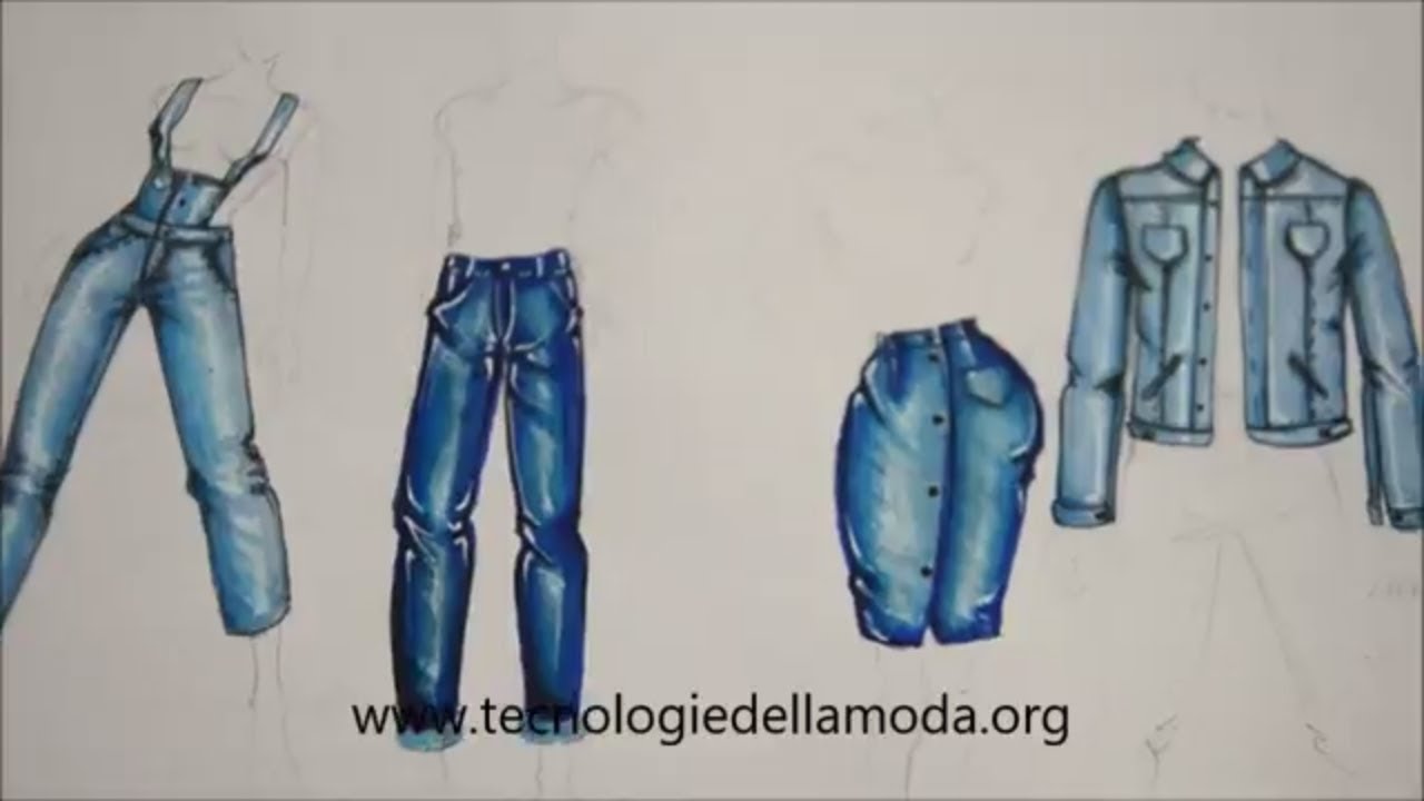 Figurino di moda: il Jeans