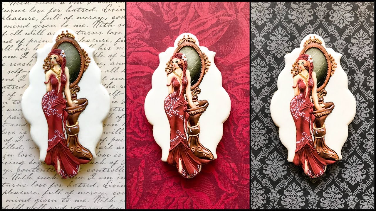 How to decorate cookie using Pressure Piping technique.