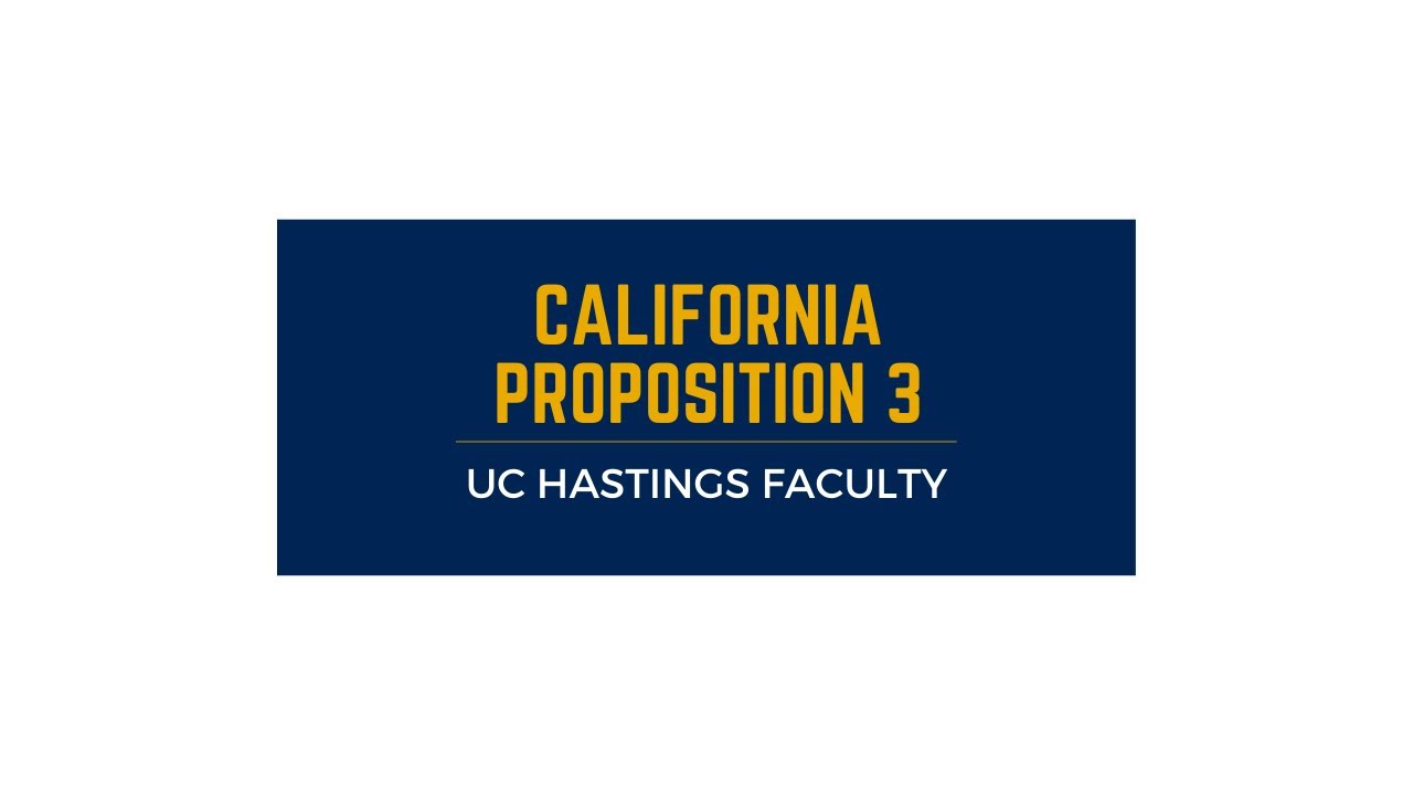California Proposition 3: Water Bond Initiative