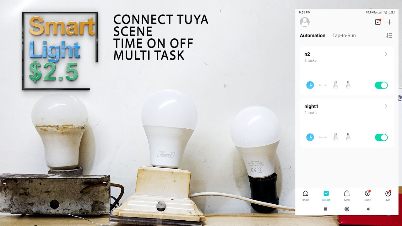 Setting Tuya Smart LED Bulb Himel