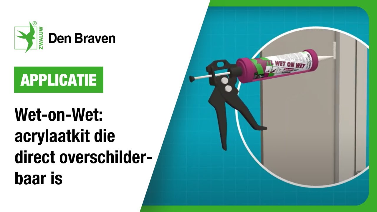 Zwaluw Den Braven Acryl Wet on Wet overschilderbare acrylaatkit | Productinformatie | Bostik Benelux