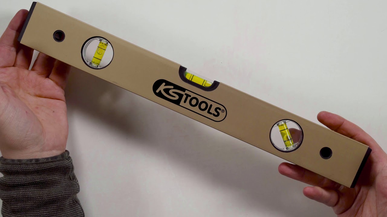 KS TOOLS 204.5400 Aluminiumprofil-Wasserwaage 400mm (Unboxing)