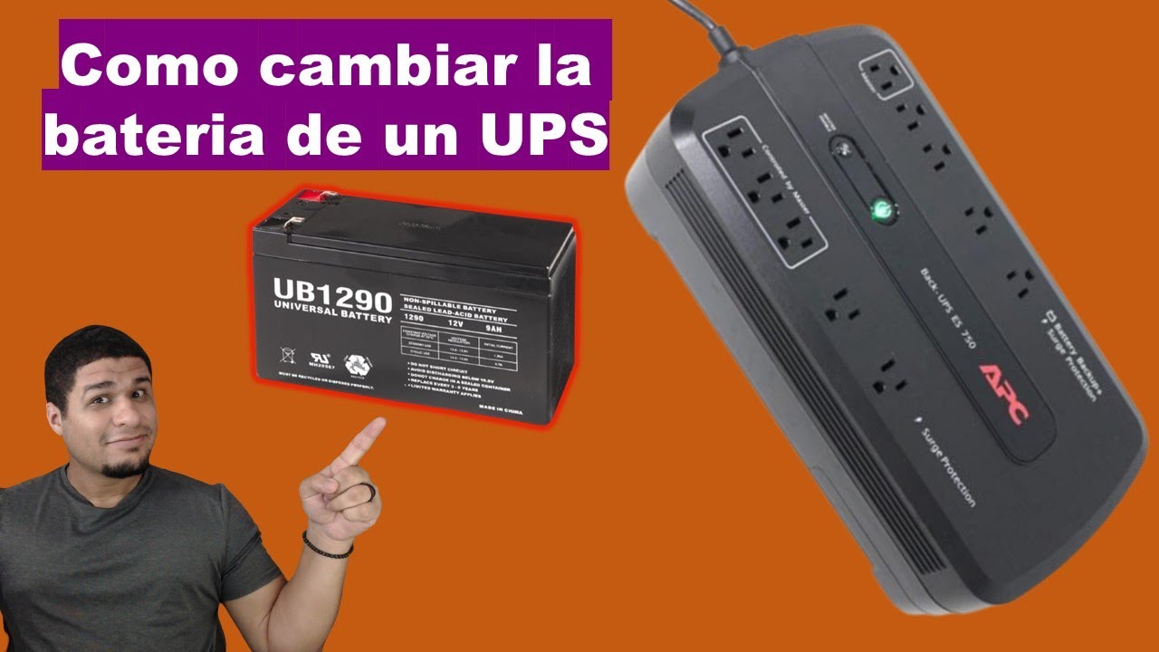 Como cambiar la bateria de UPS - APC 750 - APC 550