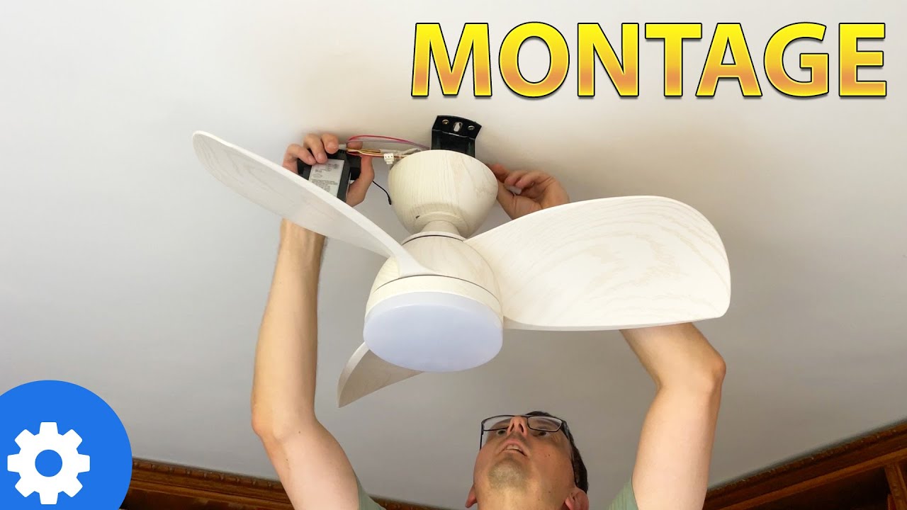🎯 Deckenventilator mit Licht und Fernbedienung montieren