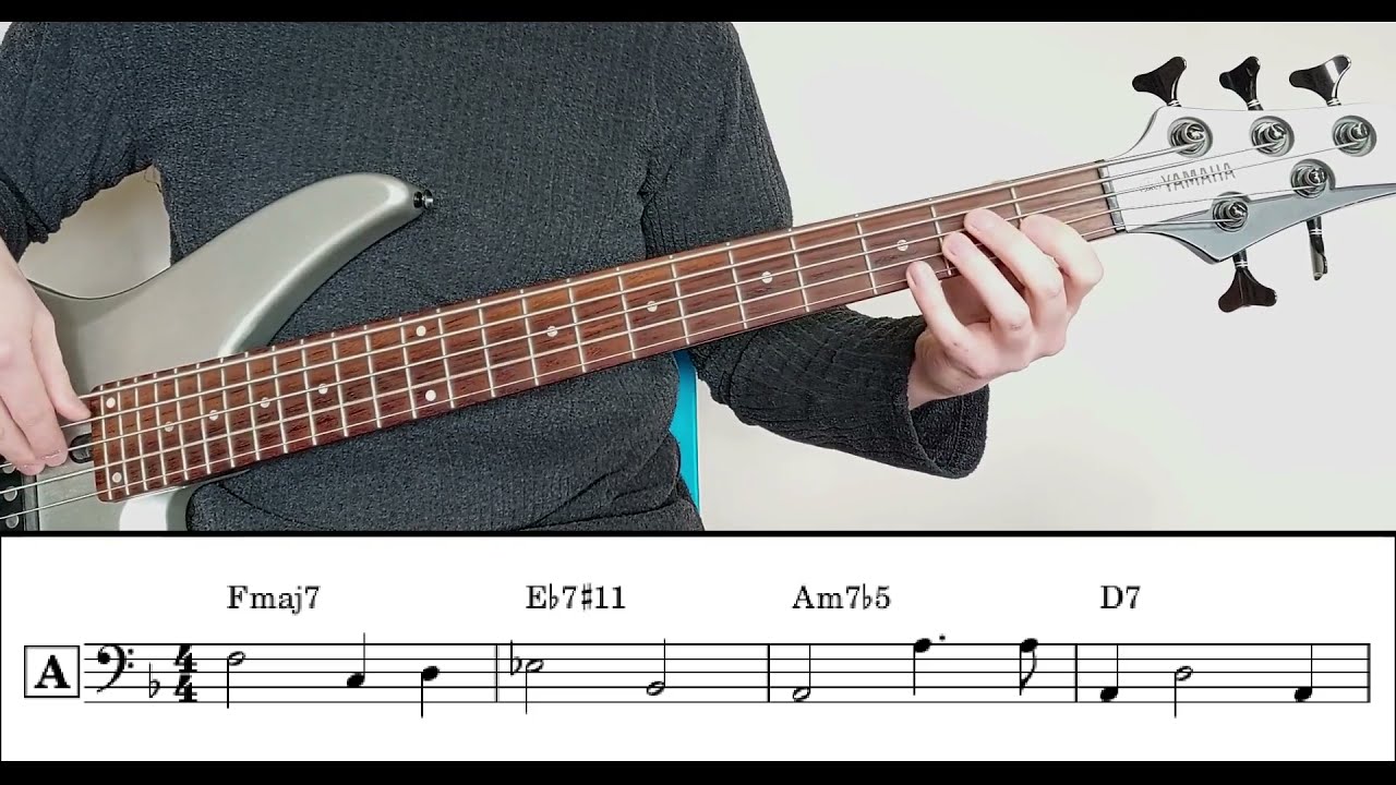 Стандарты джазовой музыки Walking Jazz #19: «Дни вина и роз» — урок игры на электробасе