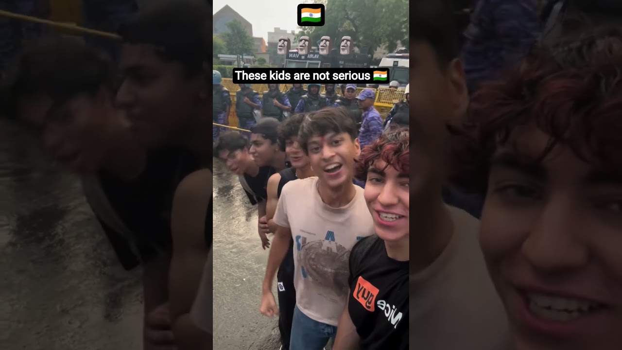 Kids Are Having an old viral Tiktok moments in Cjp protest 😅🇮🇳 #cjp #shorts #viral #india #genz