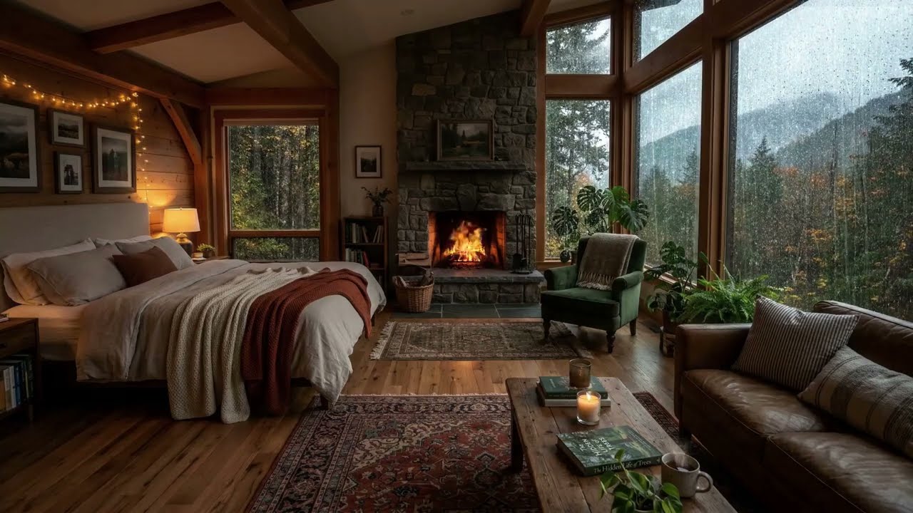 Relaxing Rain on Window 🌧️ Sleep Instantly Tonight | Cozy Night Rain Sounds (No