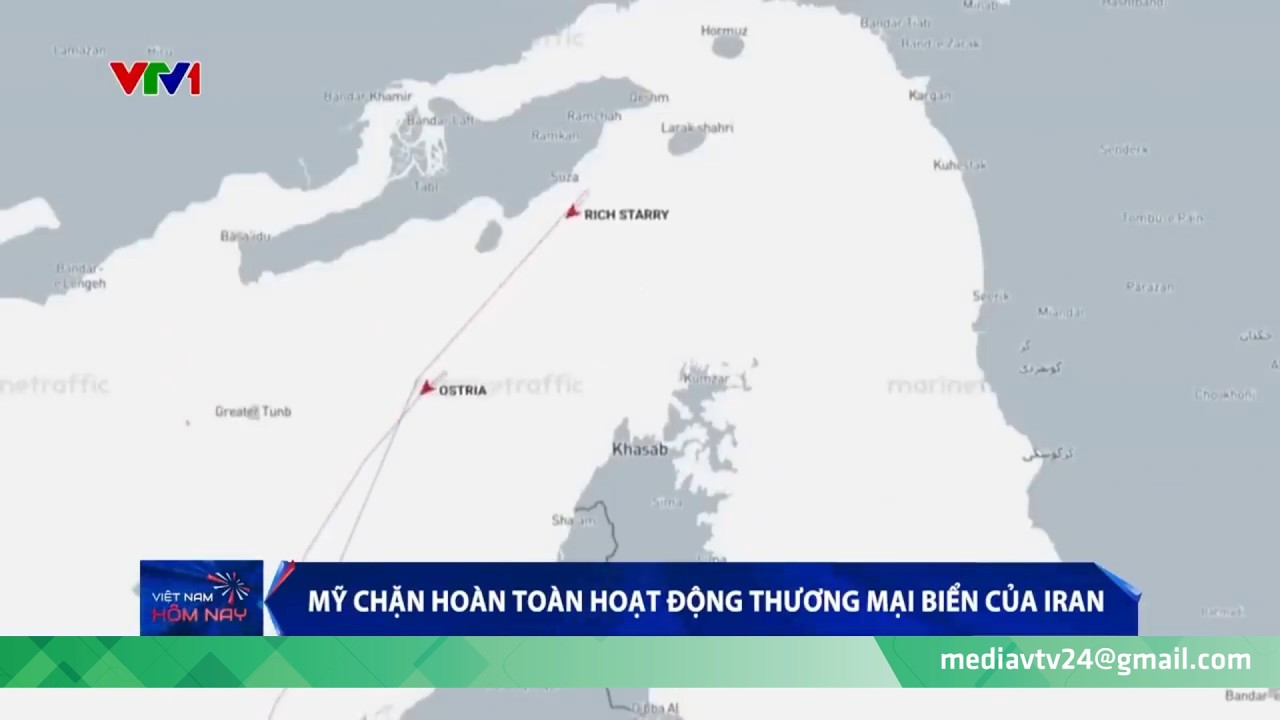 10.000 binh sĩ c&ugrave;ng h&agrave;ng chục t&agrave;u chiến, m&aacute;y bay Mỹ chặn ho&agrave;n to&agrave;n thương mại biển của Iran | VTV