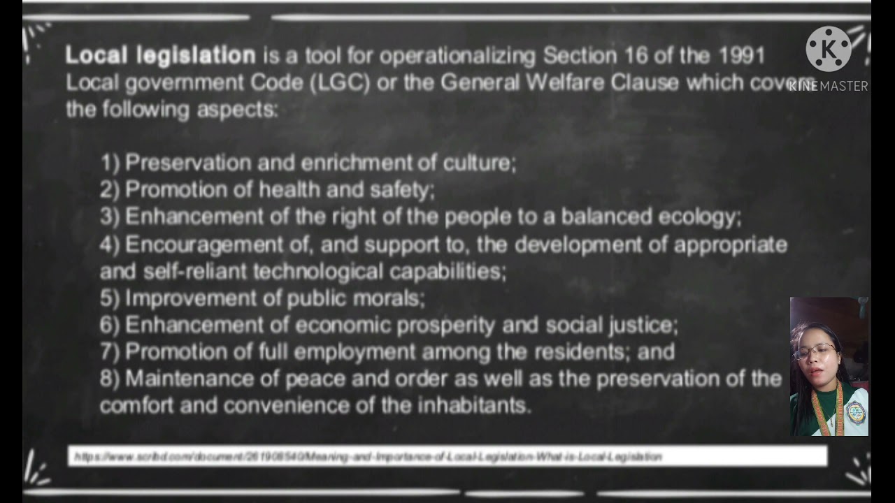 Local legislation meaning and its function