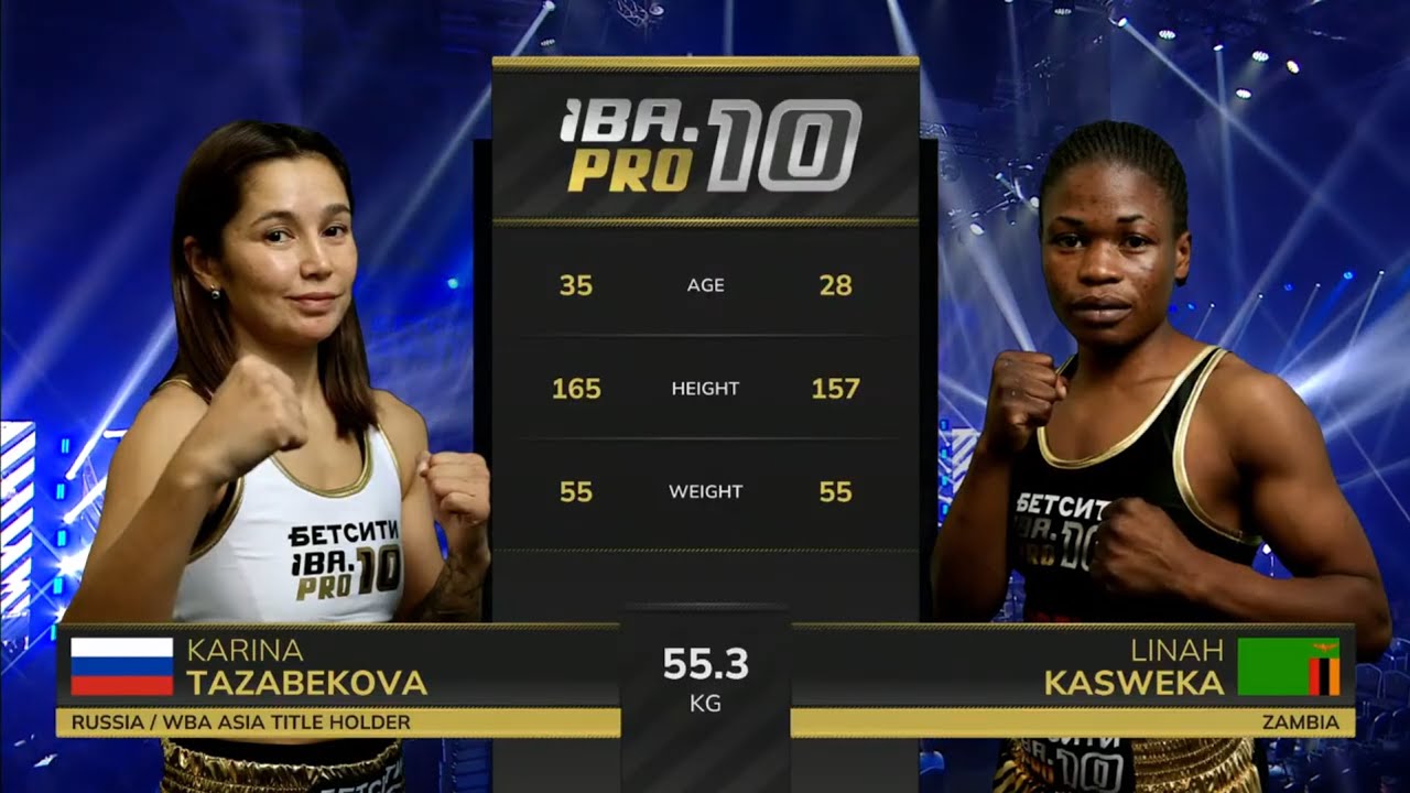 Karina Tazabekova 🇷🇺 vs Lina Kasweka 🇿🇲 | IBA.PRO 10 | October 6, 2025 | Saint Petersburg, Russia