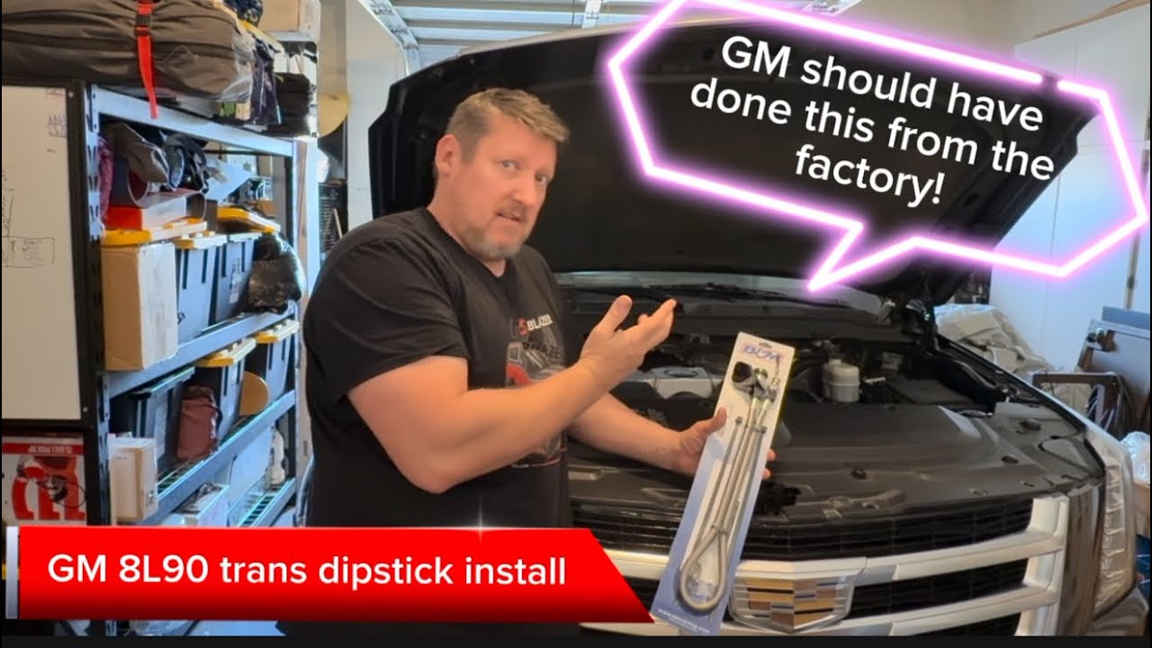 Обслуживание трансмиссии GM 8L90 и установка щупа уровня масла.