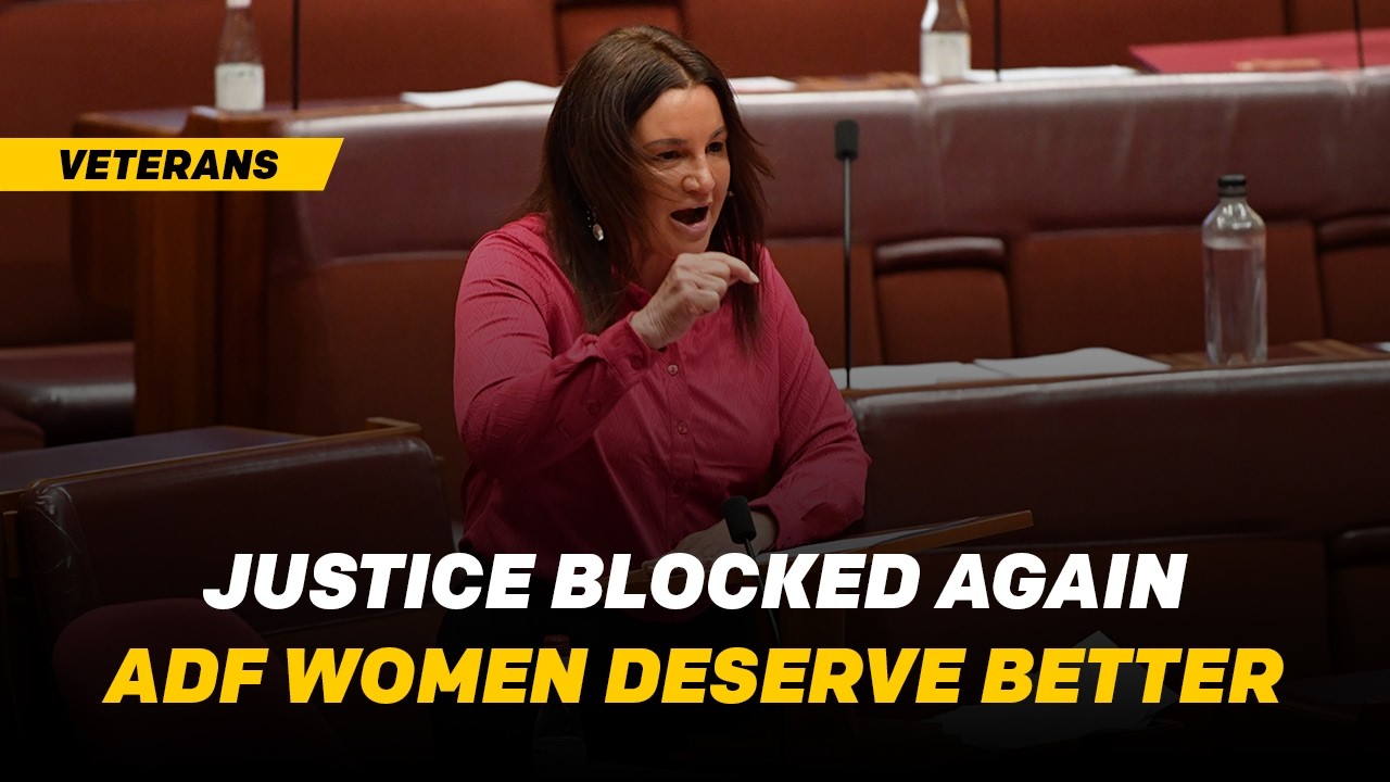 Jacqui Lambie Slams Government Over ADF Sex Discrimination Case