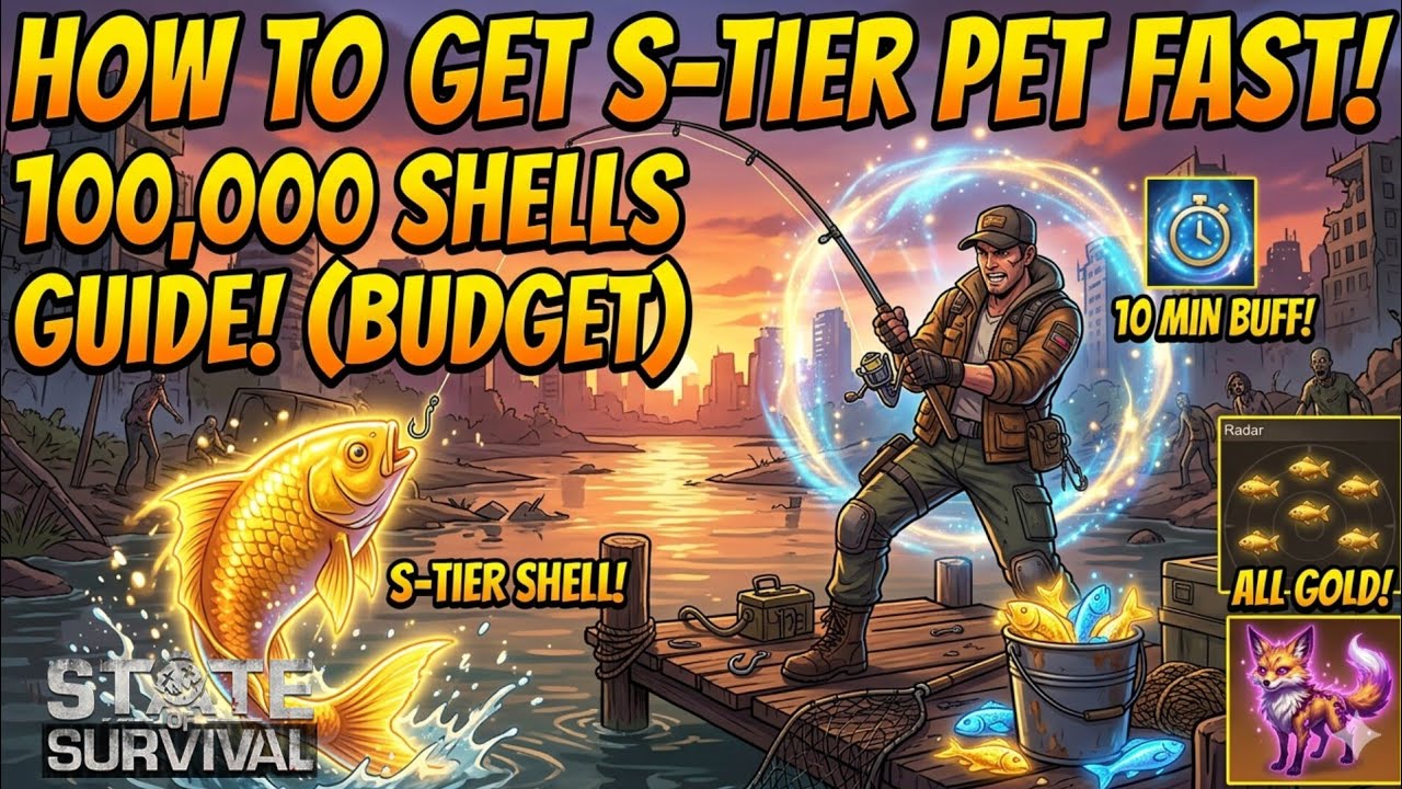 How to Get S-Tier Pet Fast & Cheap! 🎣 Fishing Challenge Guide | State of Survival