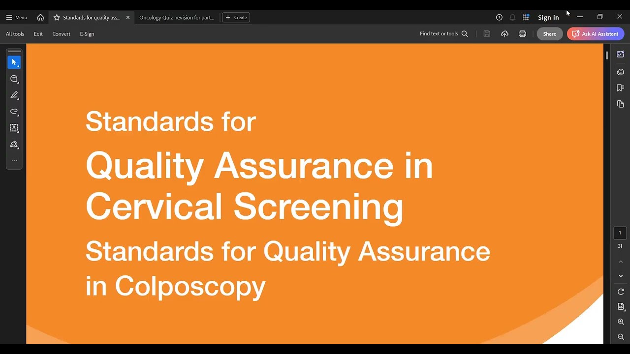Revision oncology, cervical screening, MRCPI, MRCOG