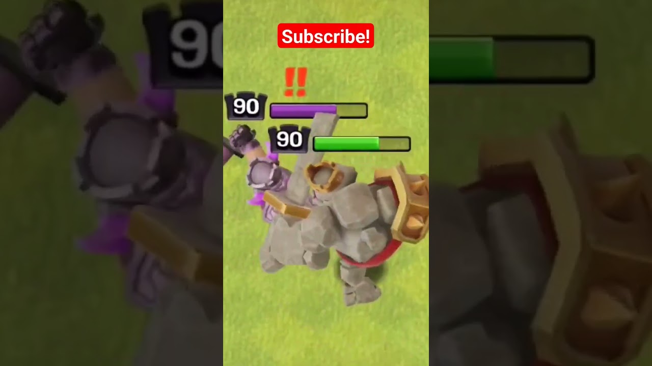 Golem King vs Pekka King - Clash Of Clans