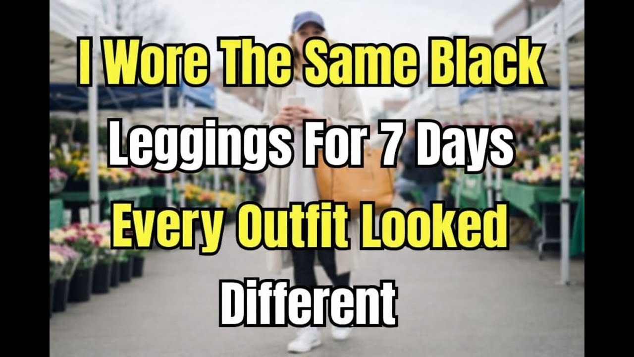 Black Leggings. How to Combine Them to Create 7-DAY Looks And Look Different