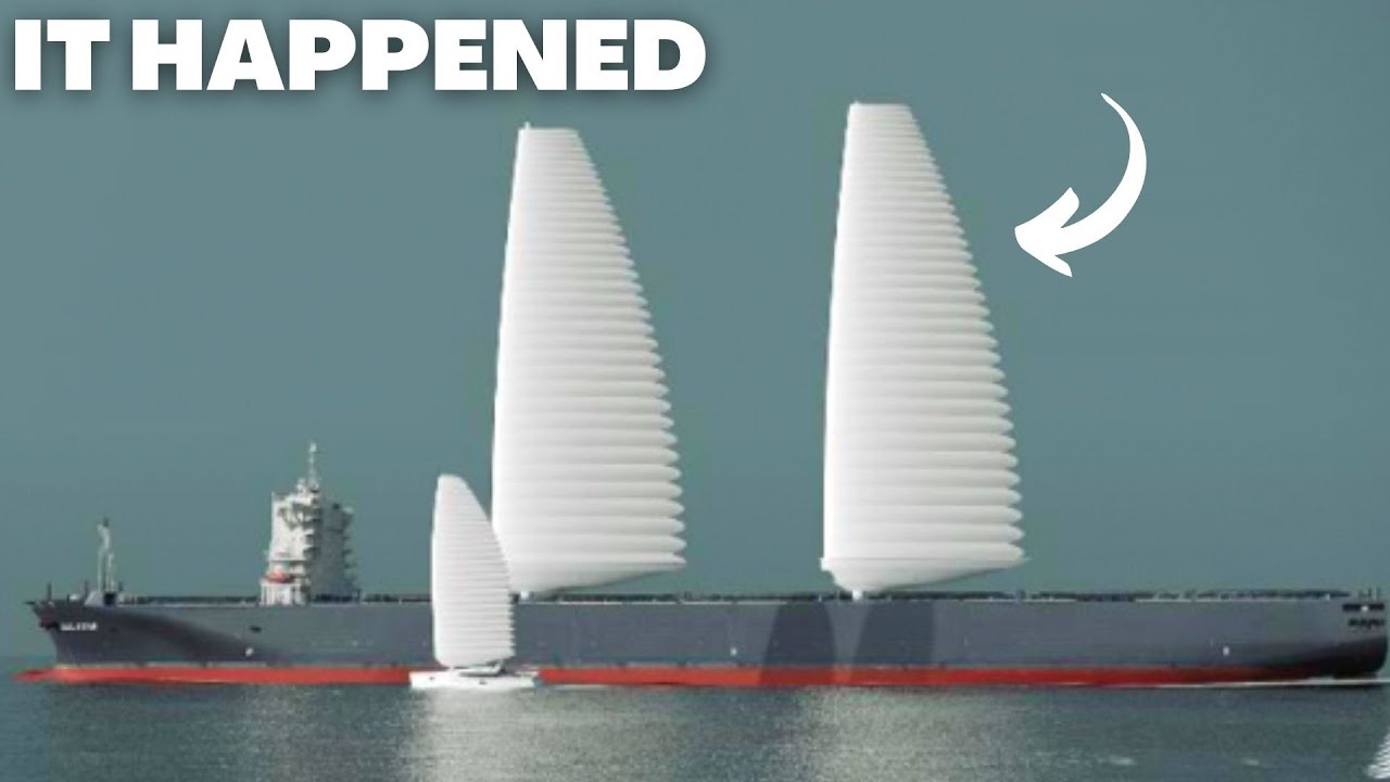 First-ever inflatable wing sail technology is being mounted on a merchant ship