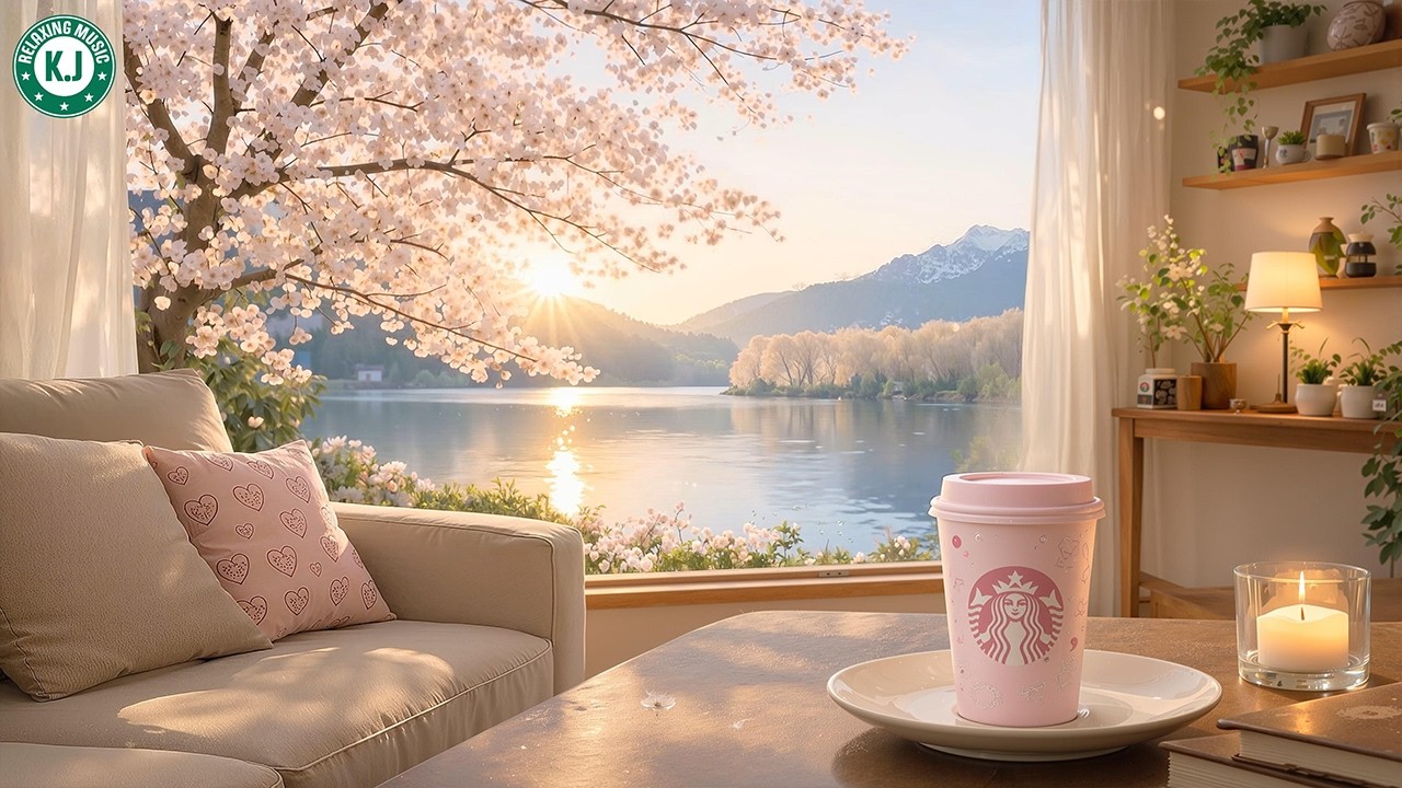 [広告なしのbgm - 3月] [桜の季節の背景音楽]桜いっぱいの春のカフェ音楽🌸暖かい日差しと平和な3月の日