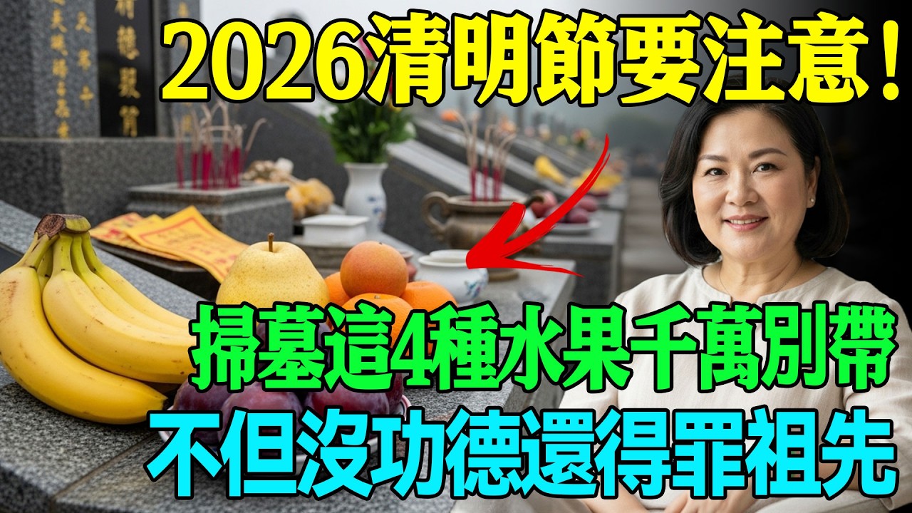 2026年清明要特別注意！掃墓這4種水果千萬別帶，否則不但沒功德，還可能對祖先不敬！#2026清明節 #掃墓禁忌 #丙午年 #生肖運勢
