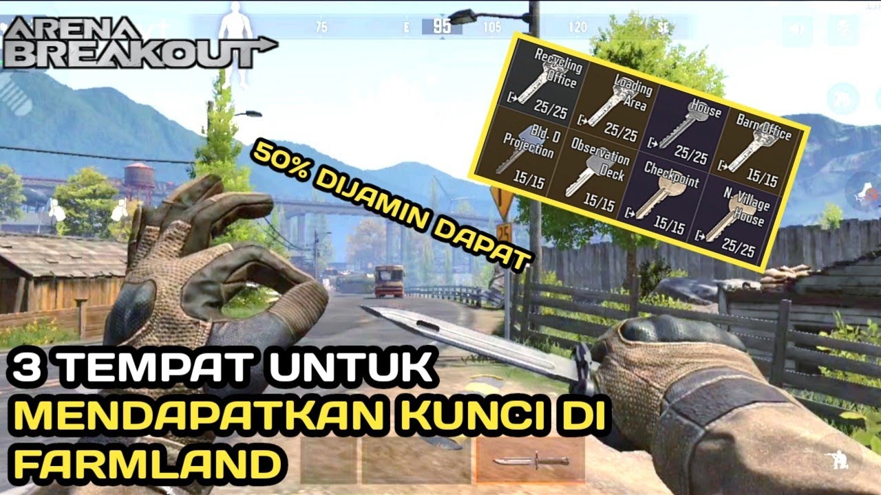 3 TEMPAT YANG SERING DAPAT KUNCI DI MAP FARMLAND | ARENA BREAKOUT INDONESIA