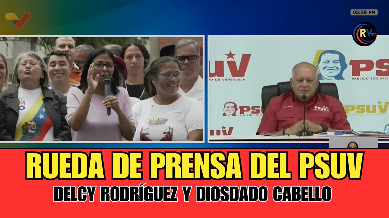 Rueda de prensa del PSUV con Diosdado Cabello - 9 de marzo del 2026