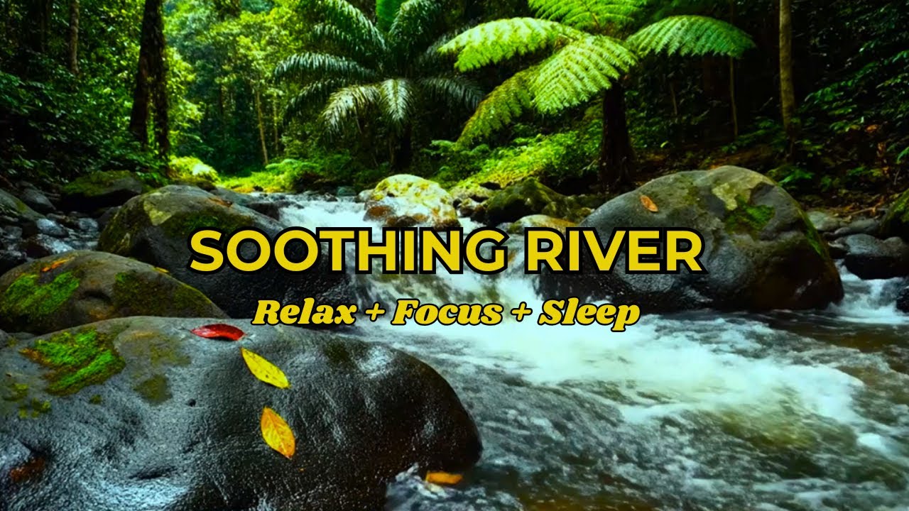 LISTEN FOR 1 MINUTE! Soothing River Flow ASMR for Deep Sleep
