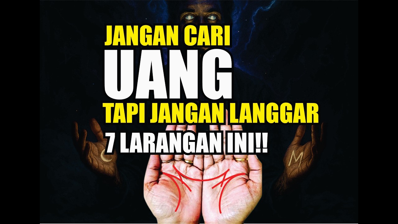 M DAN BULAN SABIT DITANGAMU?, KAMU DILARANG MELANGGAR INI - JIKA INGIN UANG DATANG TANPA DICARI