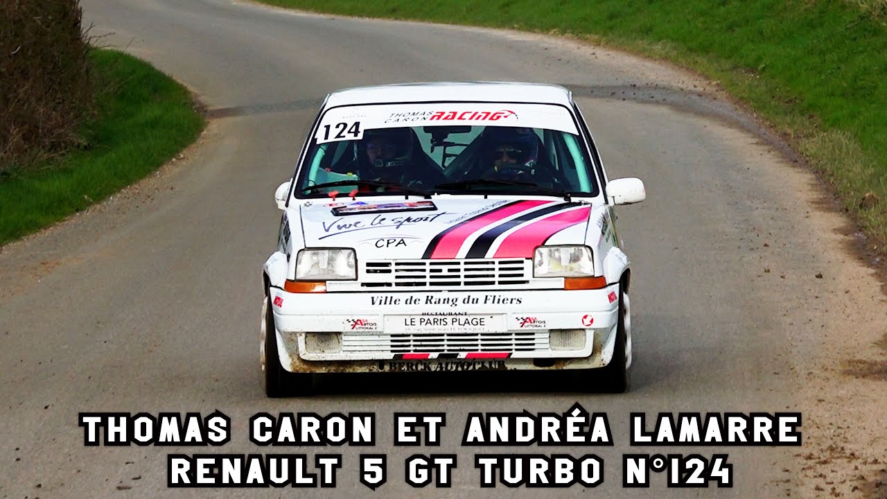 Rallye du Touquet 2024 - Renault 5 GT Turbo N°124 - Thomas CARON et Andréa LAMARRE