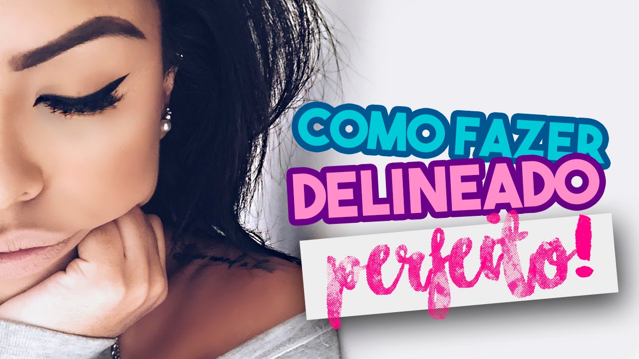 #APRENDACOMIGO COMO FAZER DELINEADO PERFEITO!!! - Por Nathália Nogueira