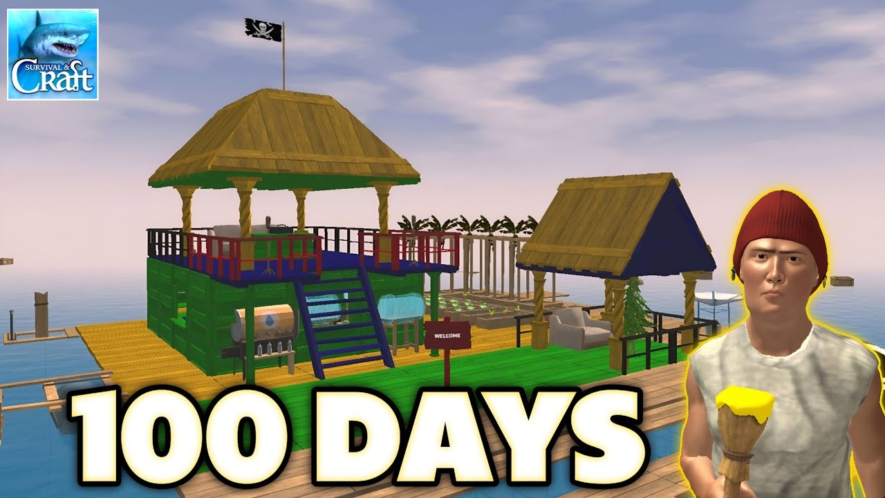 I Survived 100 Days in Survival and Craft (The Movie) - Survival and Craft: Multiplayer #raft