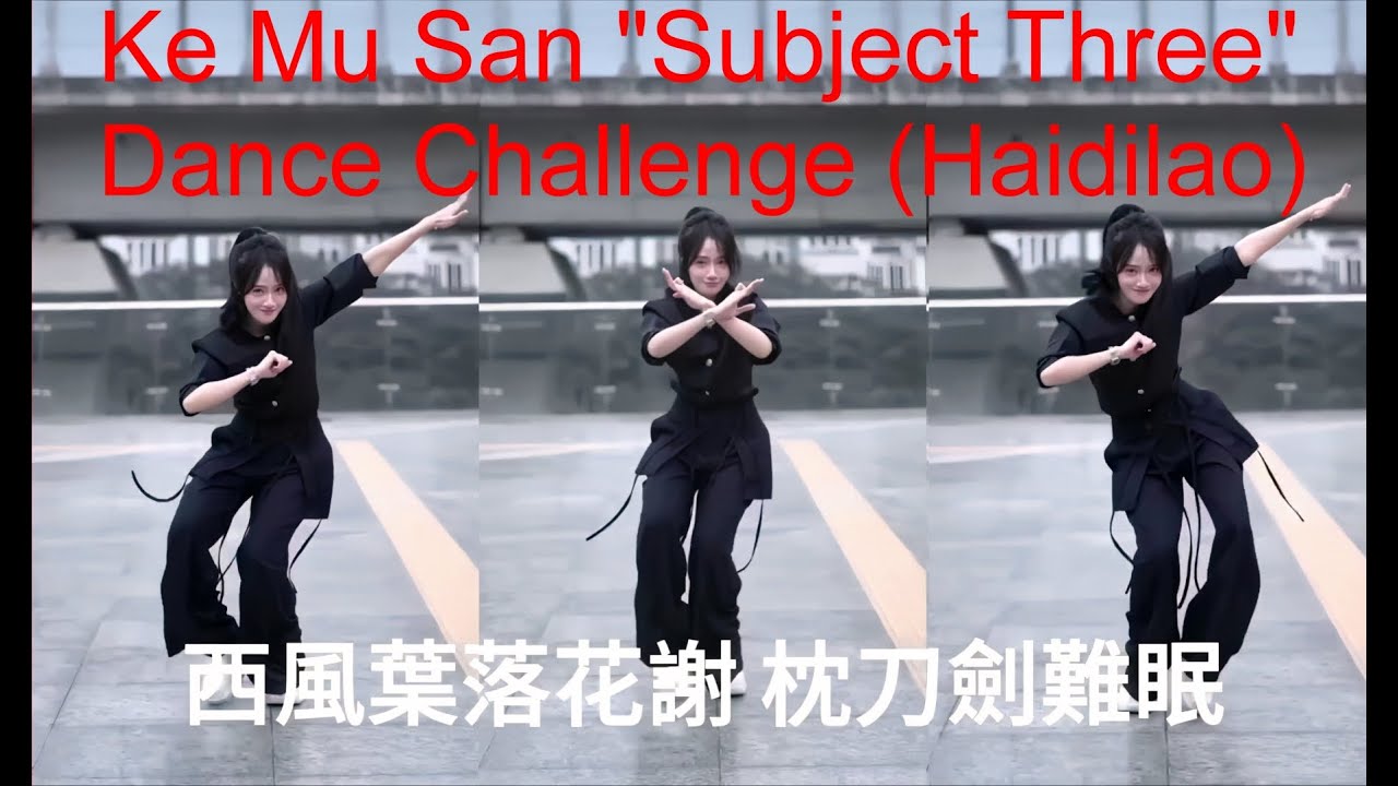 Viral Addictive TikTok Dance Haidilao Kemusan 'Subject Three'  抖音神曲 科目三一笑江湖混剪版 (抖音AI孫燕姿)