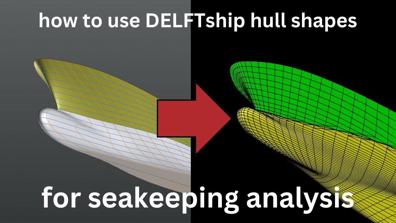 How use DELFTship hull shape in a seakeeping analysis