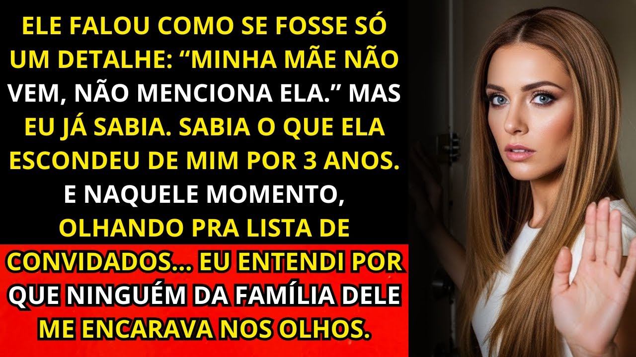 “Na reunião com a cerimonialista, ele disse: ‘Não mencione minha mãe, ela não vai vir’ — Eu já...