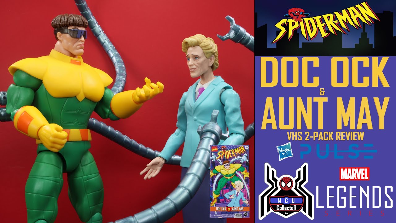 Marvel Legends DOC OCK & AUNT MAY Spider-Man Animated Series TAS VHS 2-Pack Pulse Figure Review