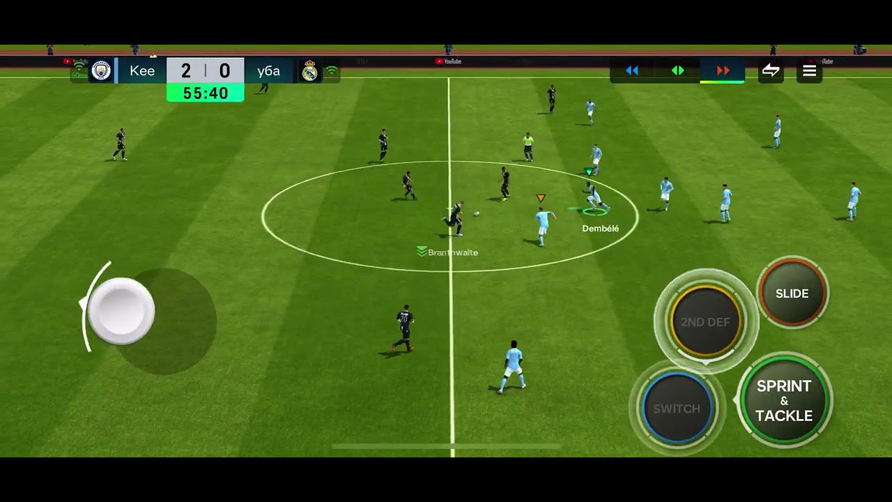 Fc mobile game play Man City vs Real Madrid 