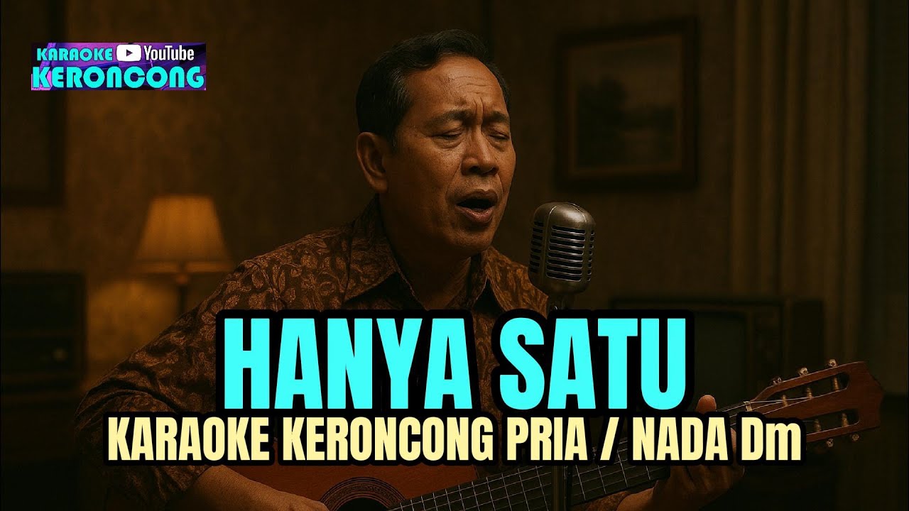 Kr. Hanya Satu Karaoke Keroncong Nada Pria Nada Dasar Dm
