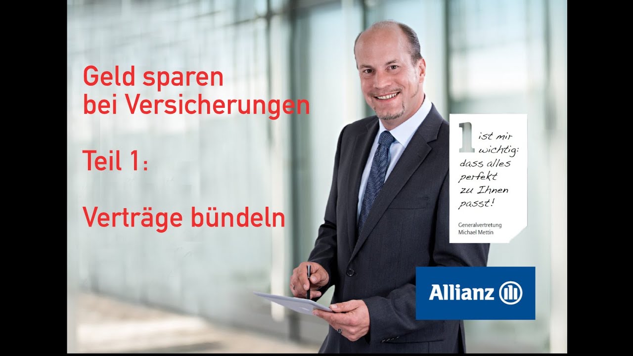 Bei Versicherungen Beitrag sparen: Teil 1- Verträge bündeln