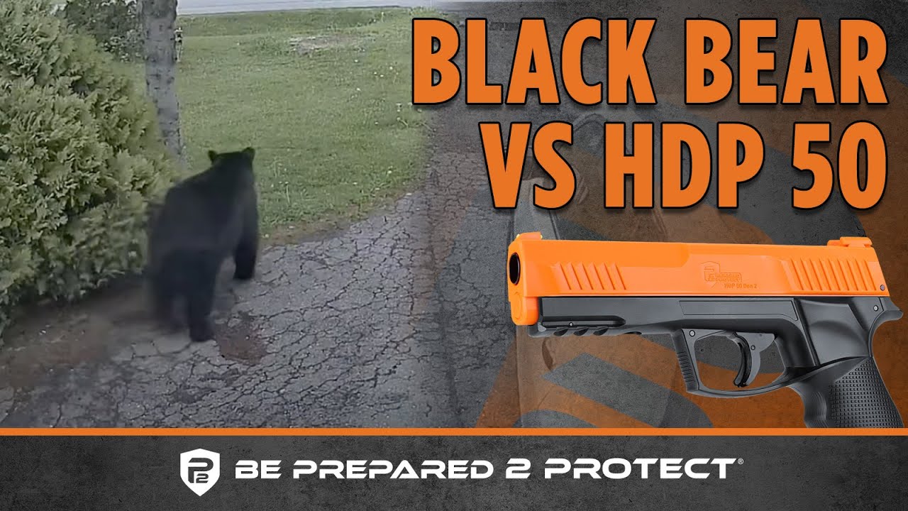Black Bear Scared Away with P2P HDP 50 Pepper Pistol