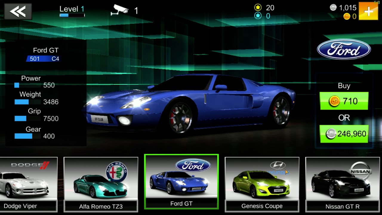 GT Speed Club All Cars/Car List