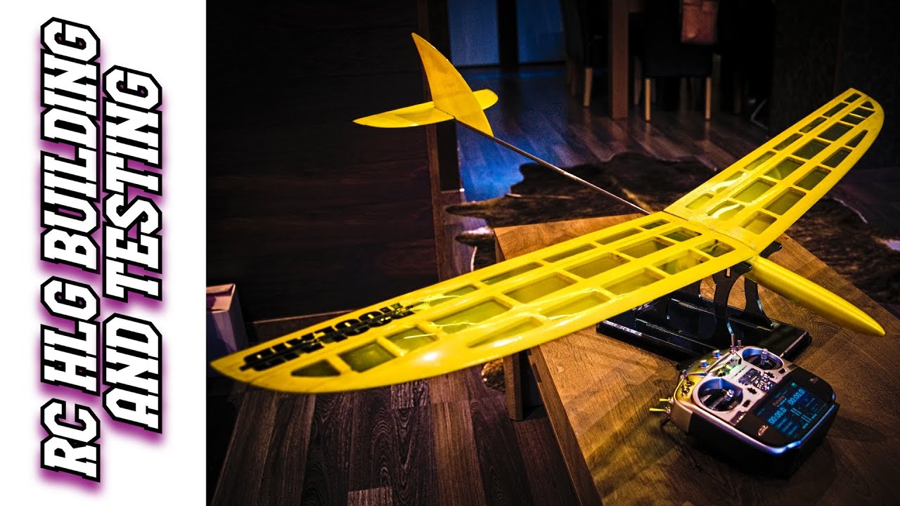 RC HLG F3K - Hand Launch Glider Building and testing  3D printing, Ender 5 plus 3d printed rc plane